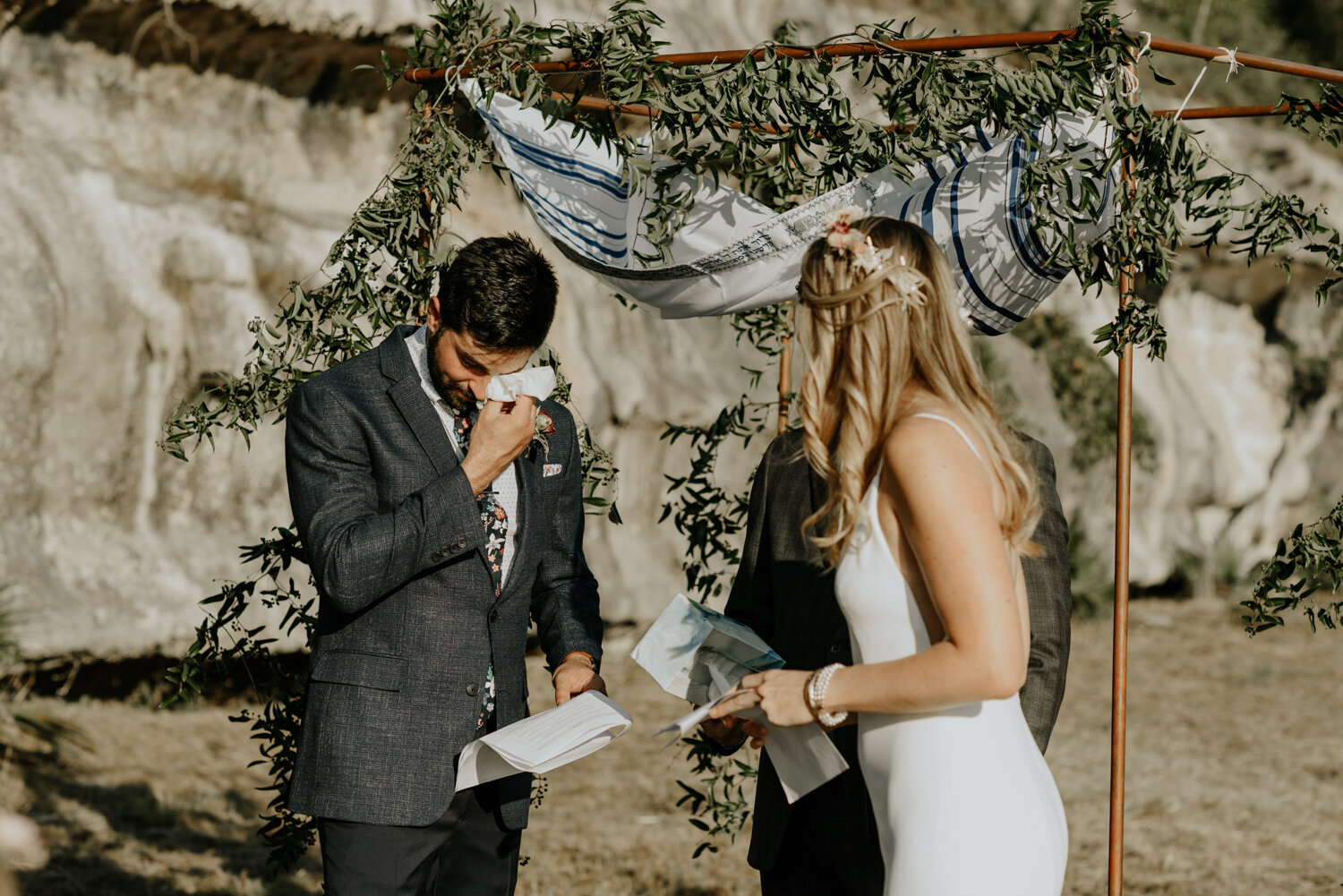Bluffs on The Blanco in Wimberley, Texas Micro-Wedding Touching Moments