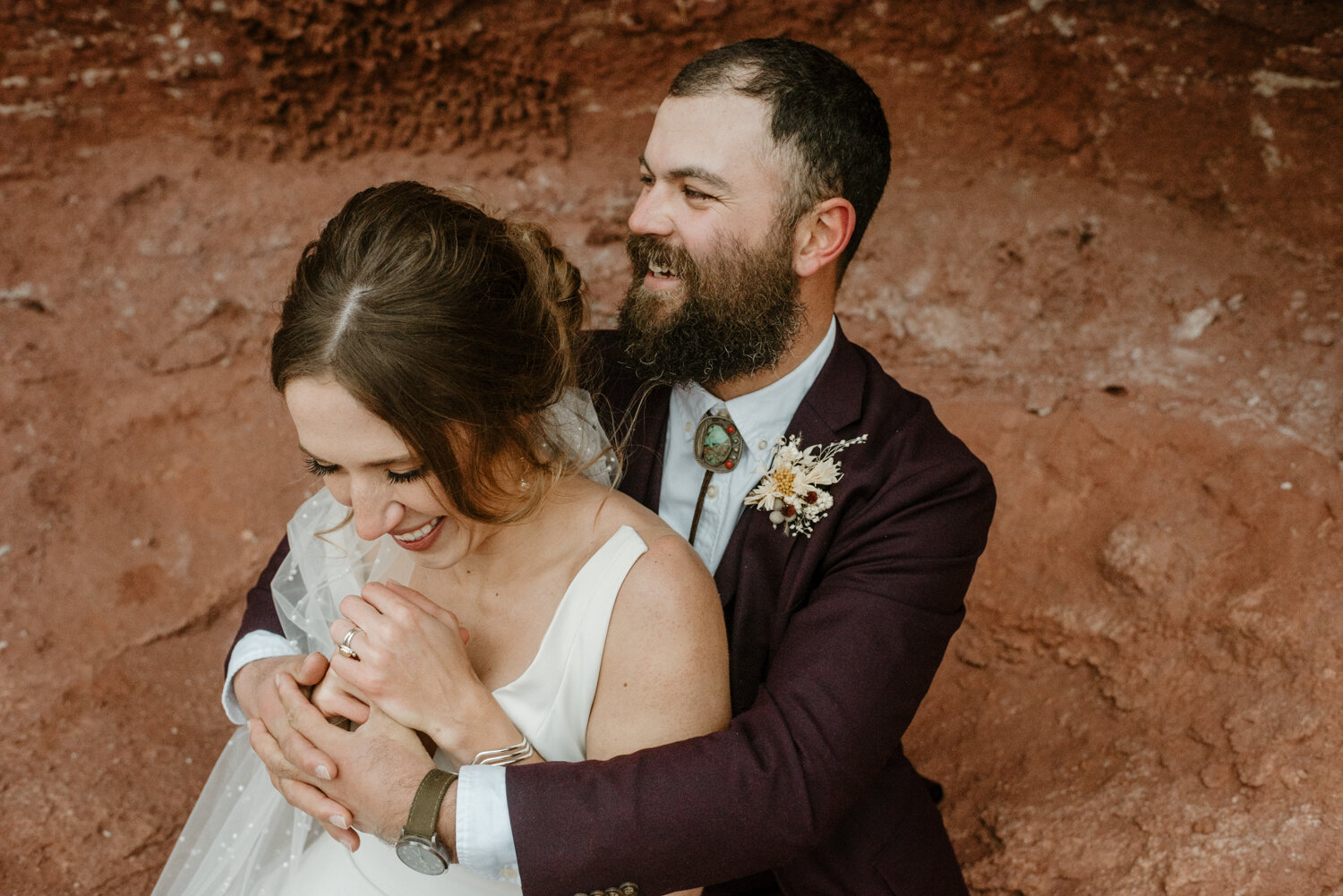 Fisher Towers in Moab, UT Elopement Wedding Photos