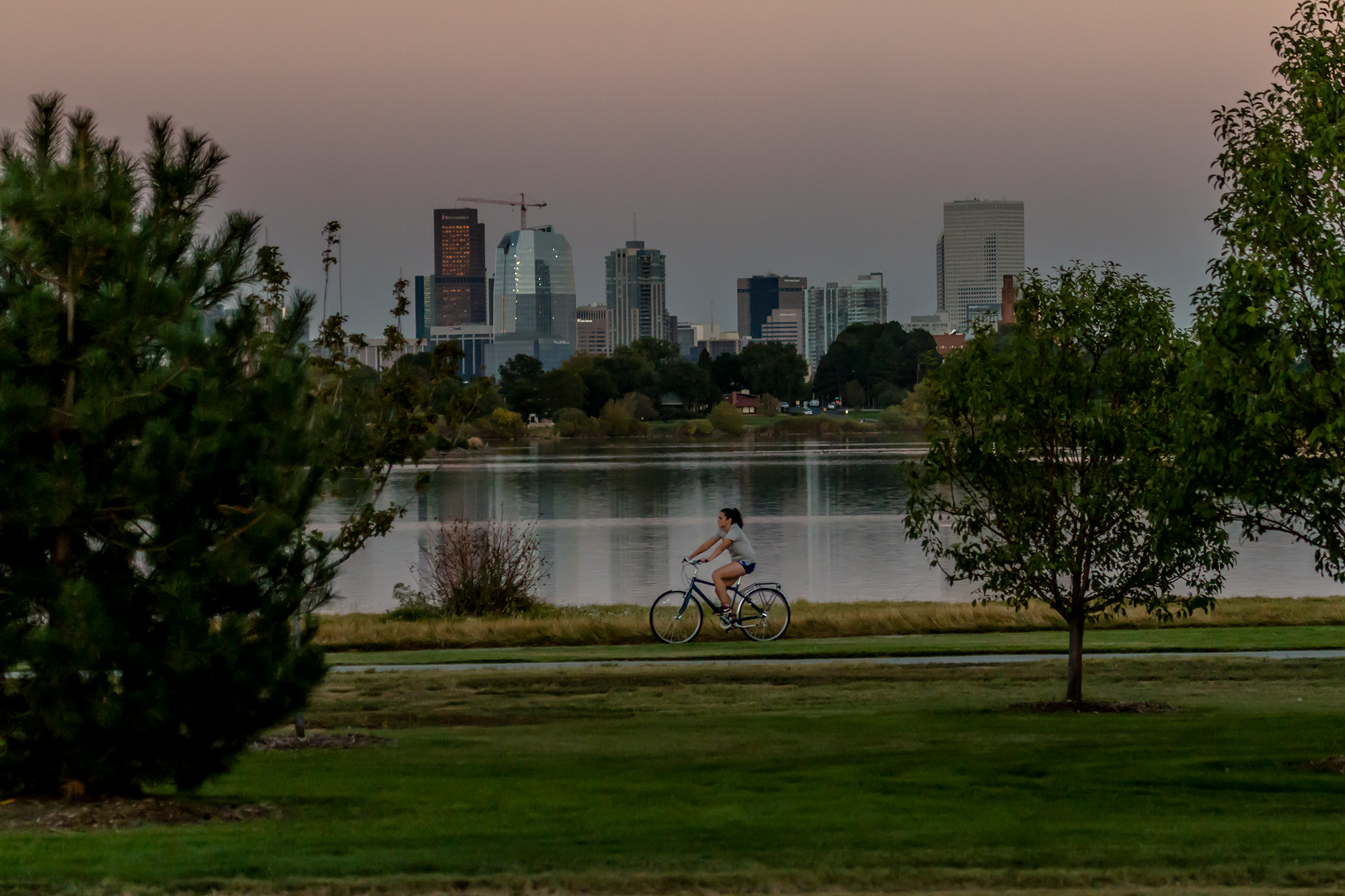 Evening Ride at Sloan Lake