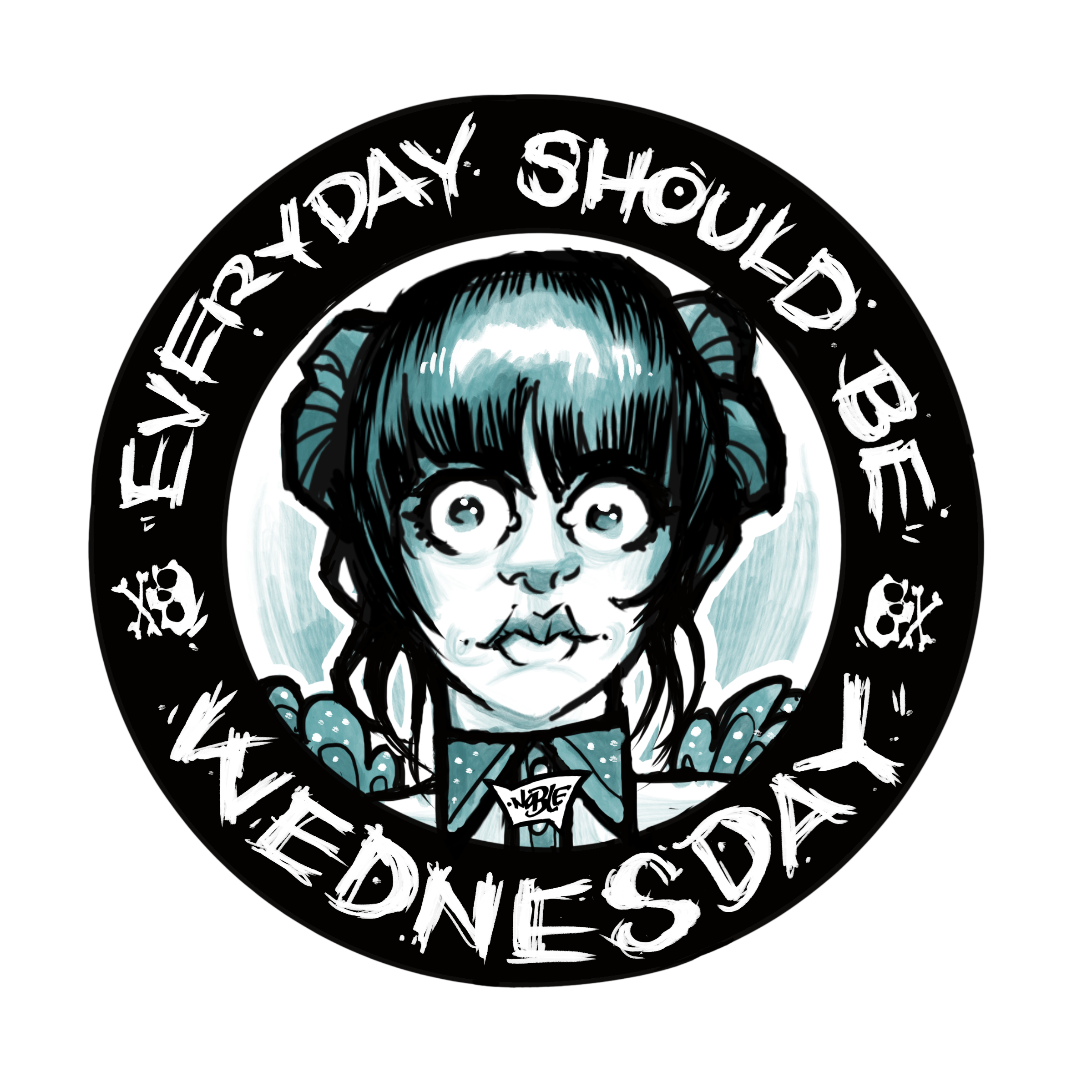 Wednesday Sticker