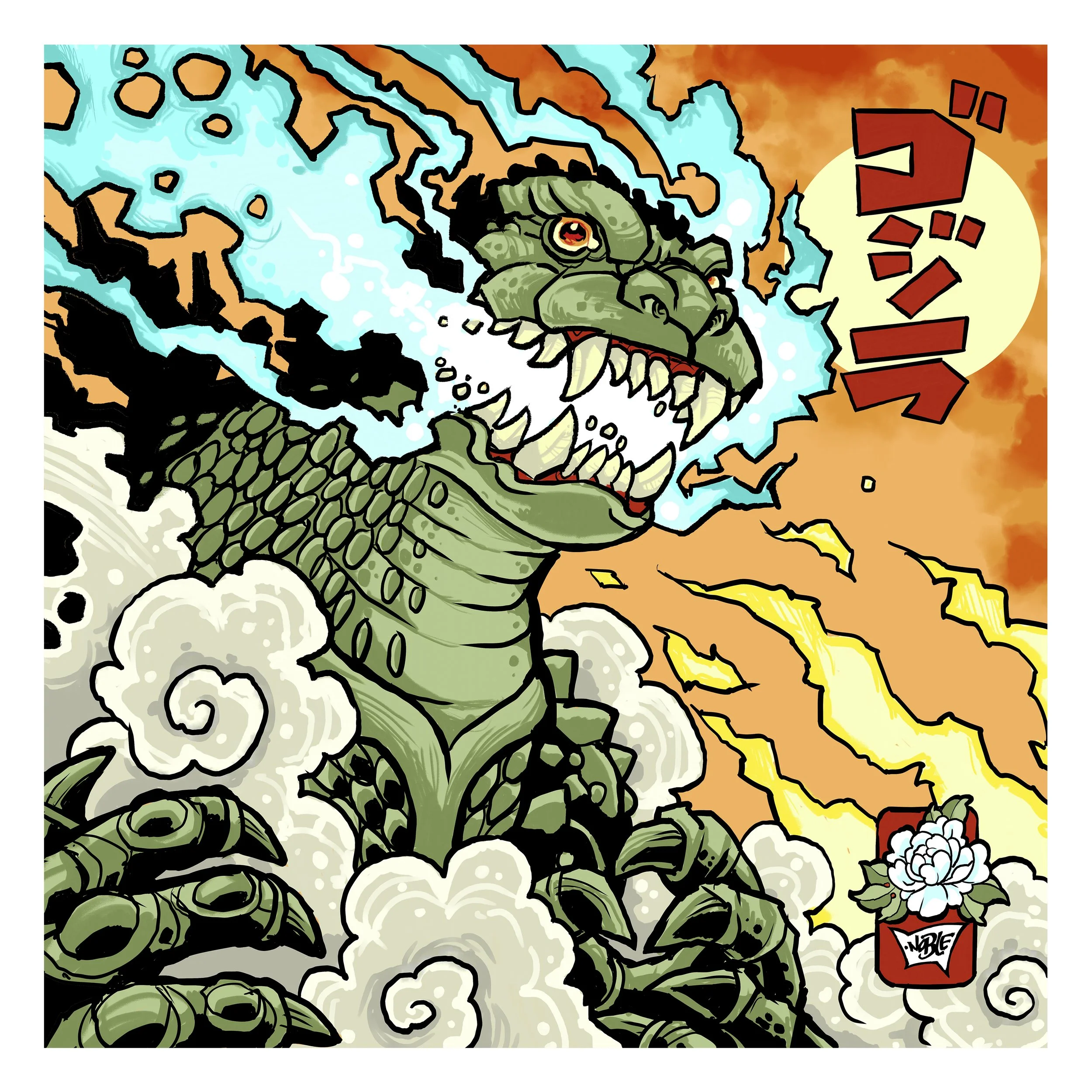 GoGoGodzilla Print
