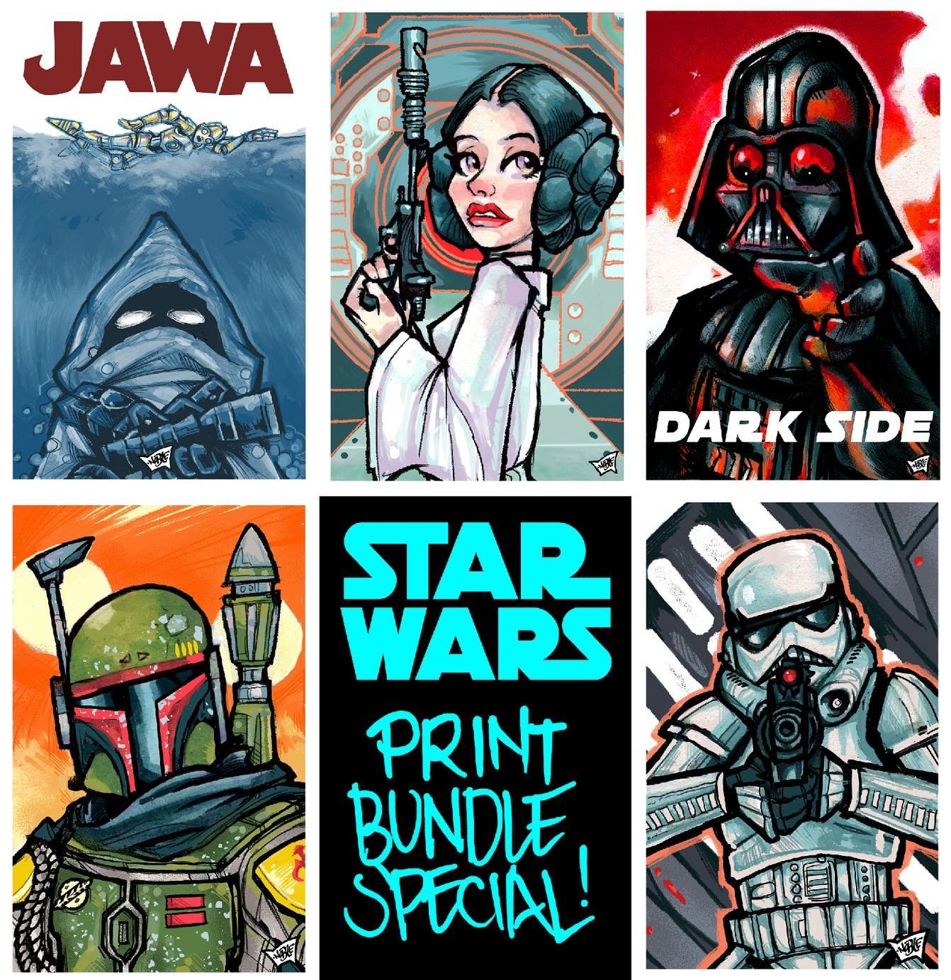 Show your love of STAR WARS with this set of (5) 11&rdquo; x 17&rdquo; archival prints, each backed and bagged with a signed certificate. Shipping&rsquo;s on me!

ONLY 3 SETS AVAILABLE!

Hit that first link in bio to get yours at light speed:

Just i