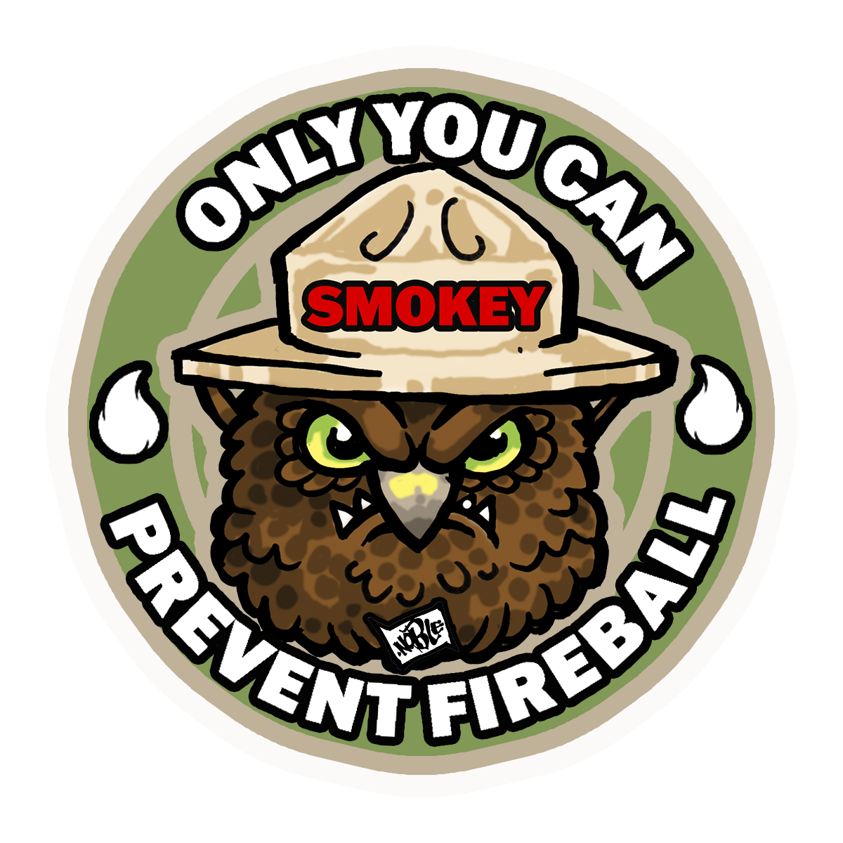 Smokey the Owlbear Sticker