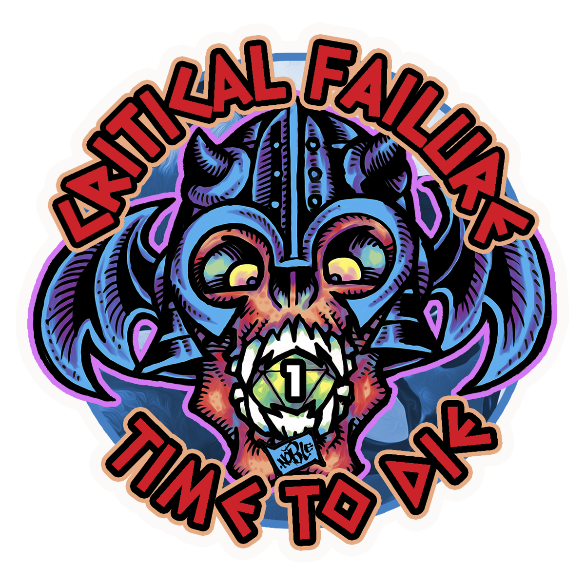 Critical Failure Holographic Sticker
