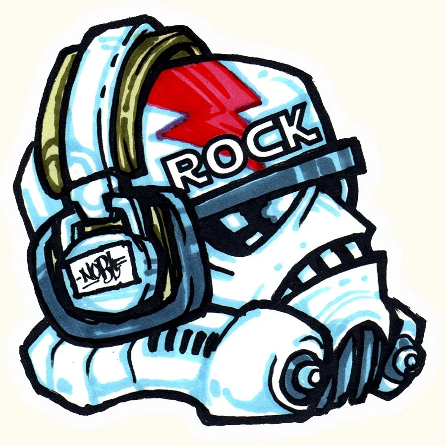 Rocktrooper Glitter Sticker