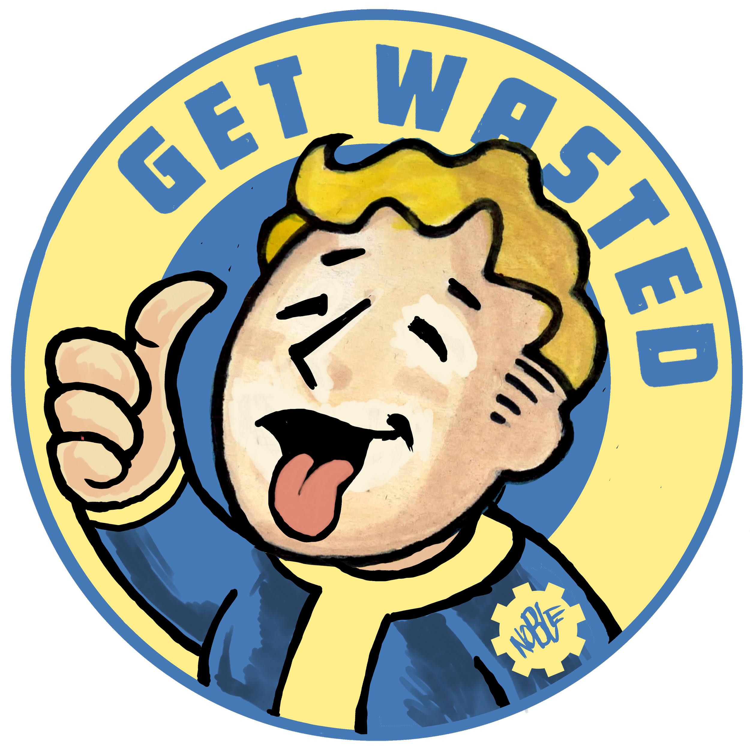 Fallout Get Wasted 2.0 Sticker.png