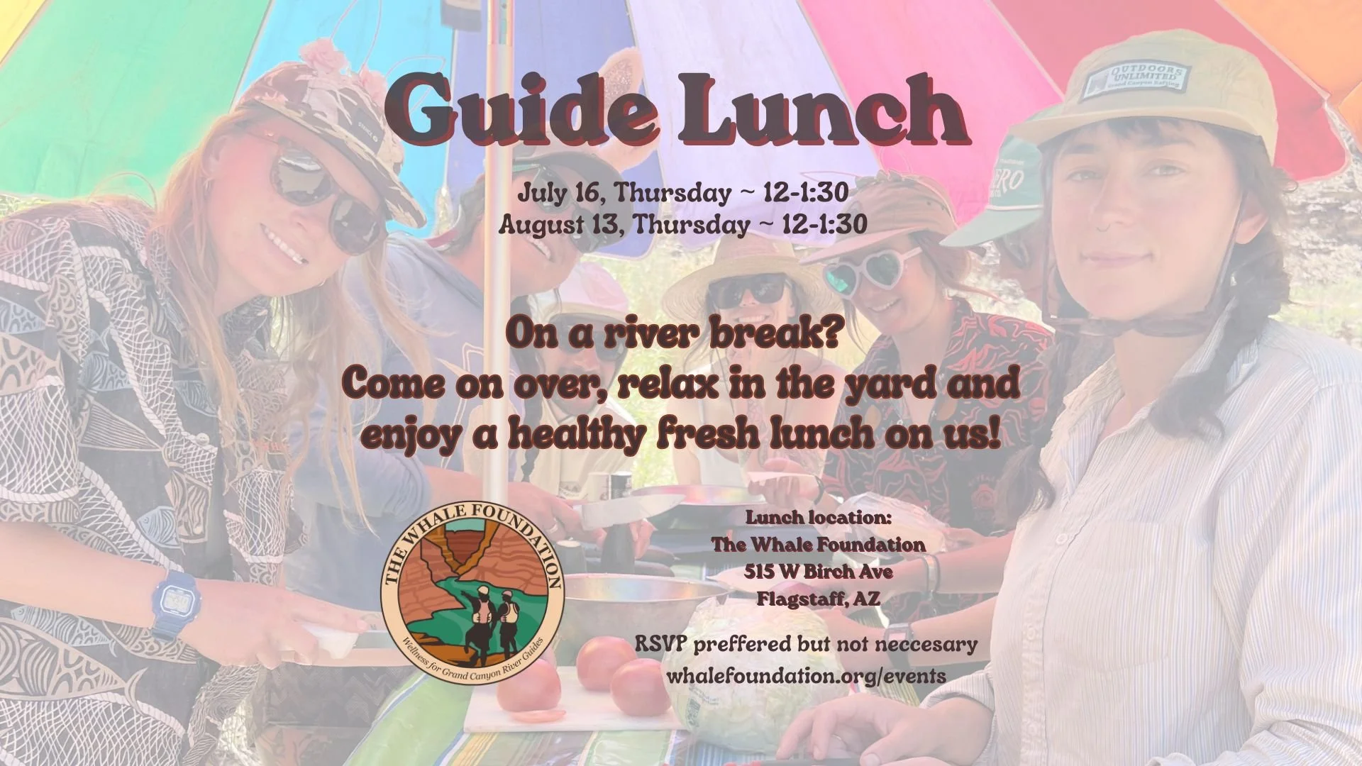 Guide Lunch at the Whale House