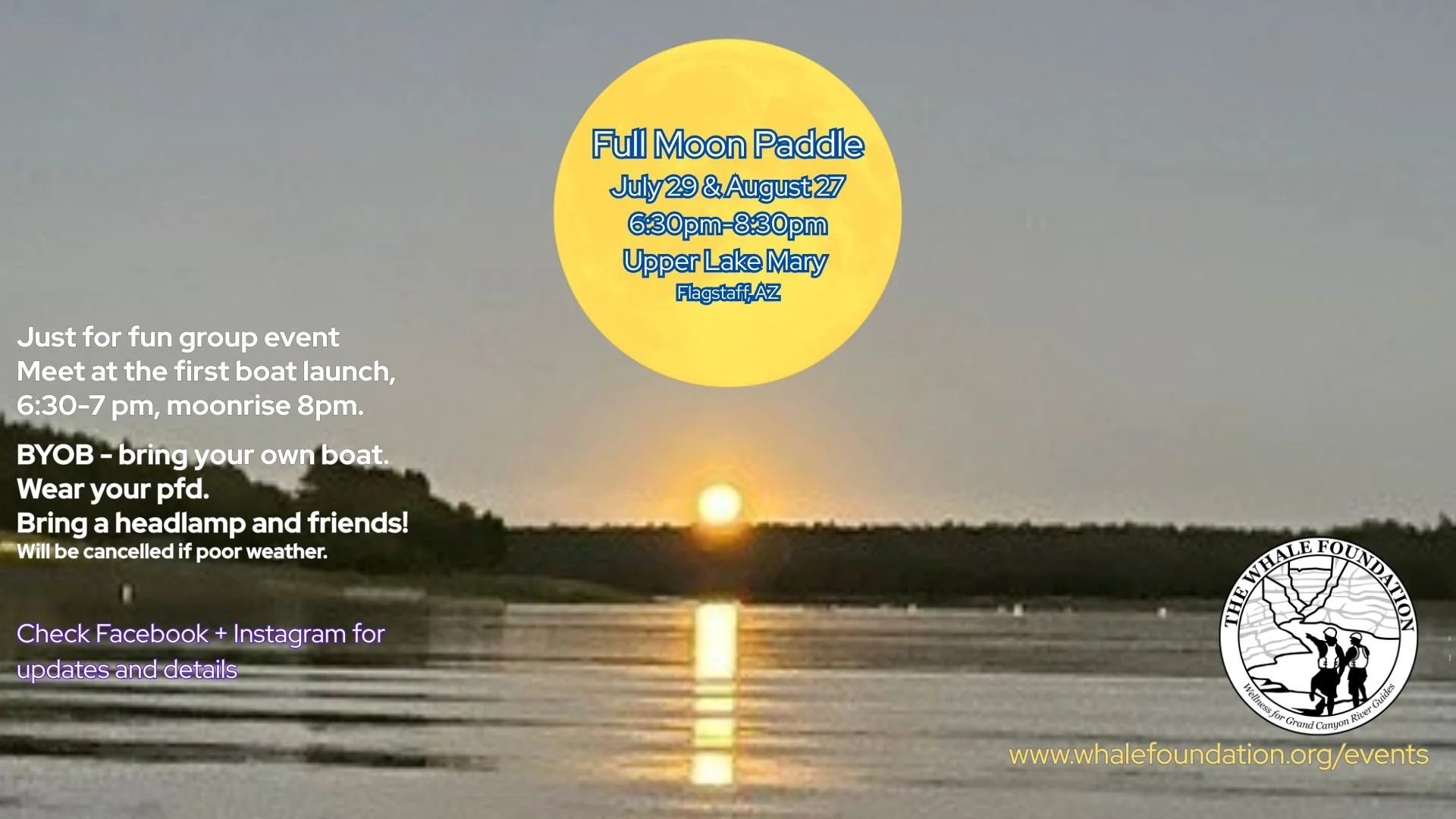 Full Moon Paddle at Lake Mary