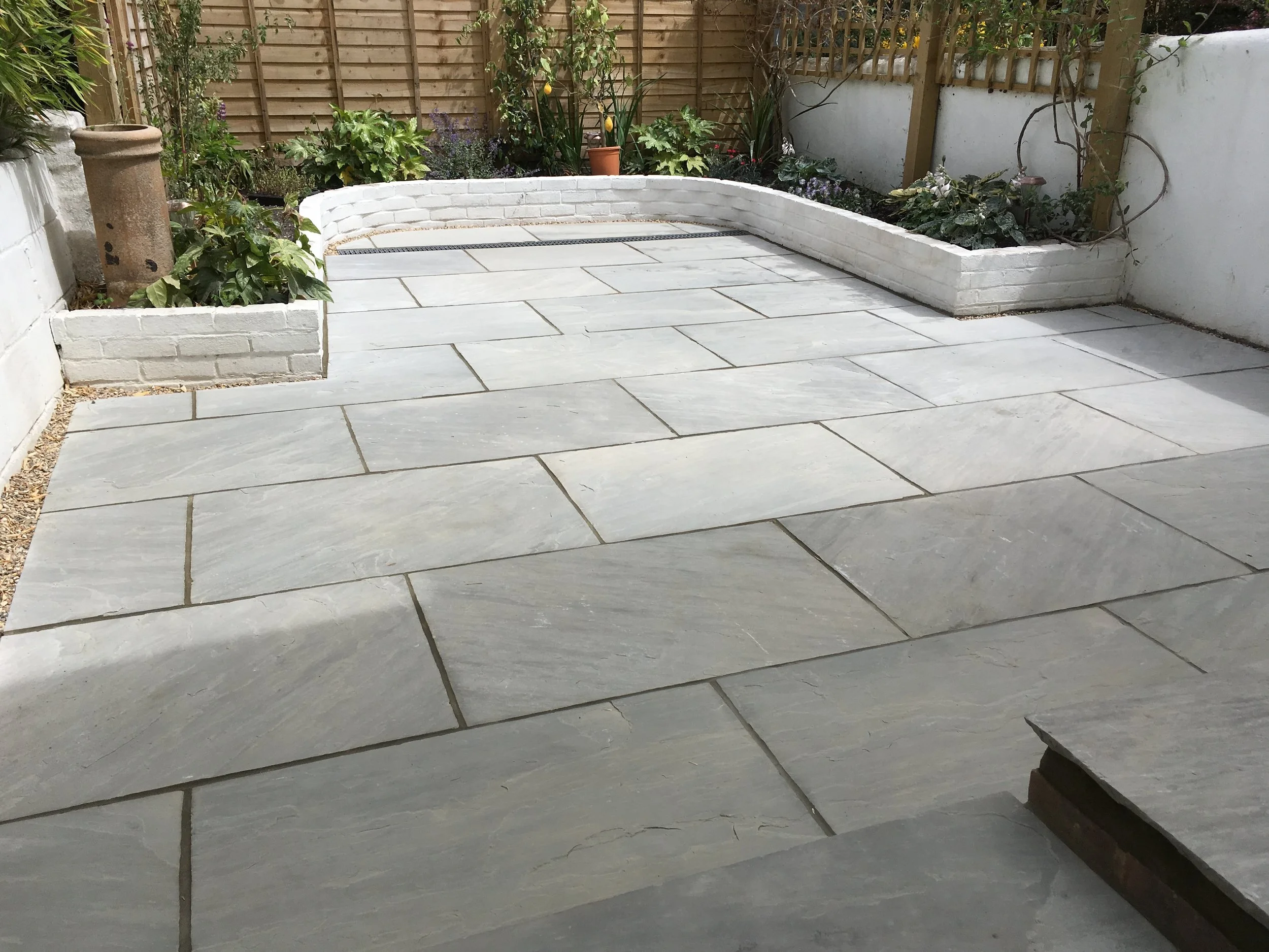 Paved courtyard garden, Brighton