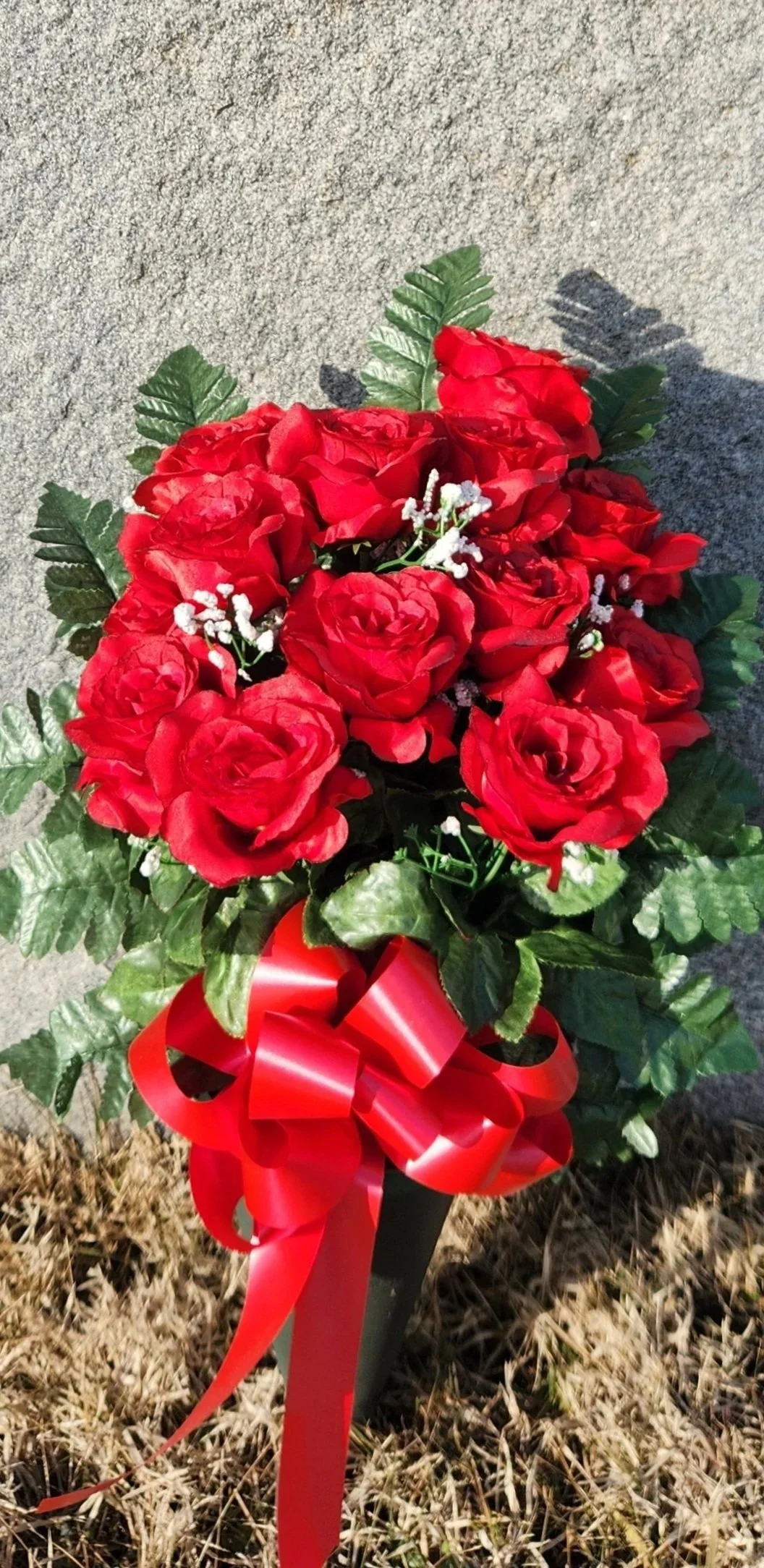 Silk Red Rose Bouquet