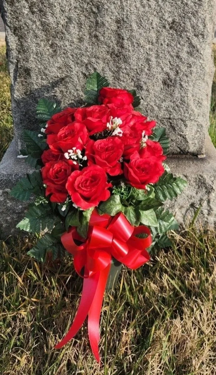 Silk Red Rose Bouquet