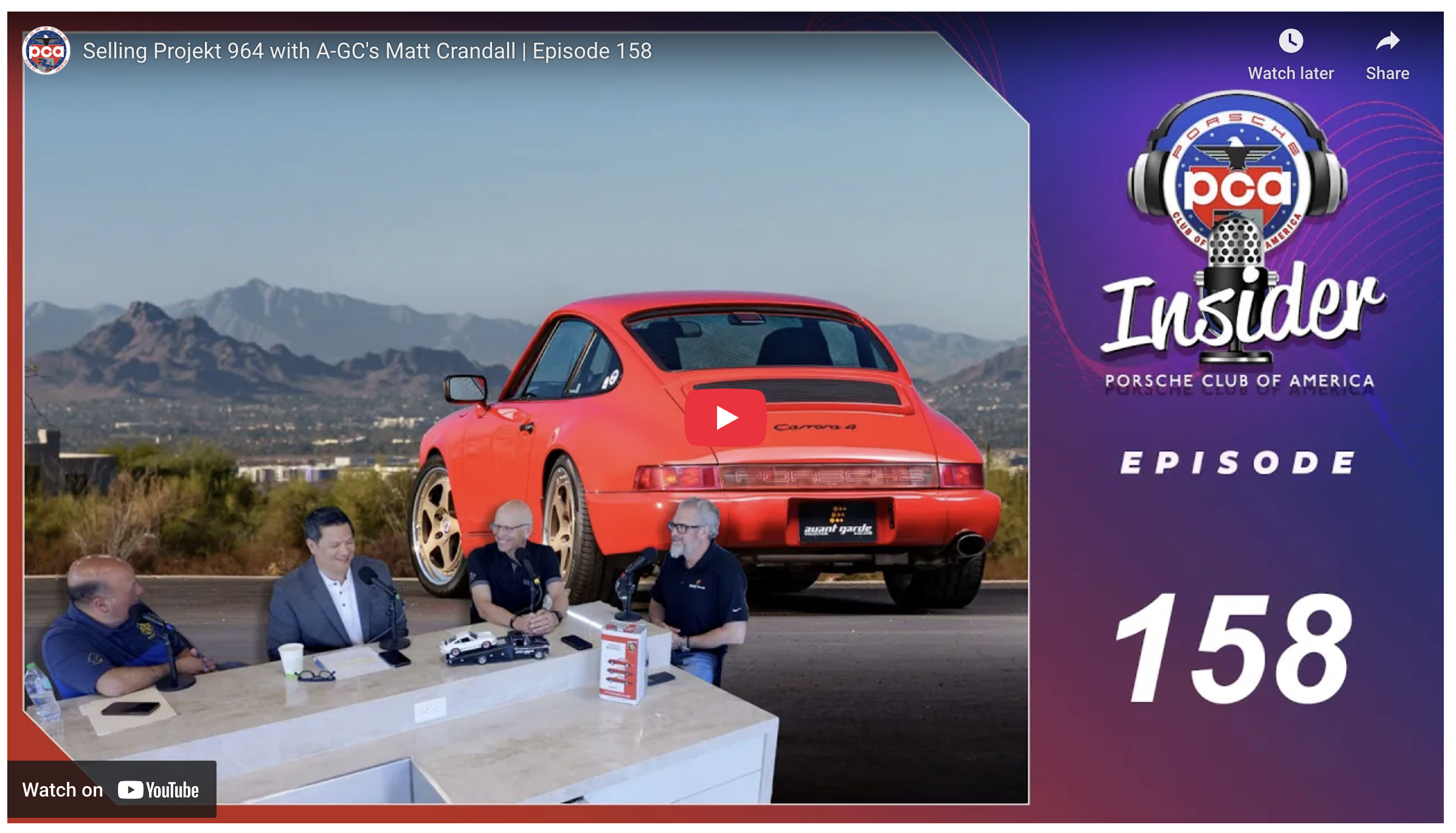 PCA Podcast: Selling Projekt 964 with A-GC's Matt Crandall