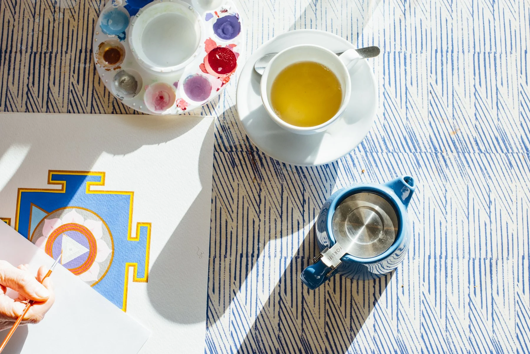 PAINT YOUR YANTRA,  A PLANETARY DIVE INTO SACRED GEOMETRY,  BROWNSTON GALLERY, MODBURY