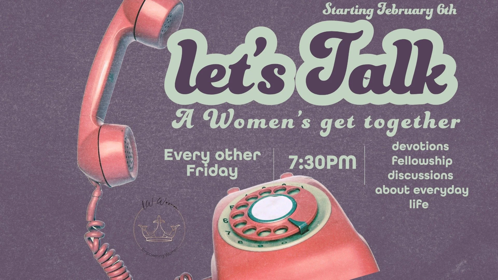 Women let's talk (Galantine's bible study)