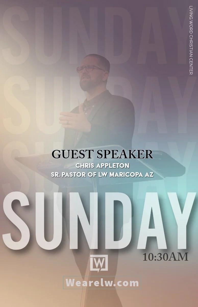Sunday service Guest speaker Chris Appleton 