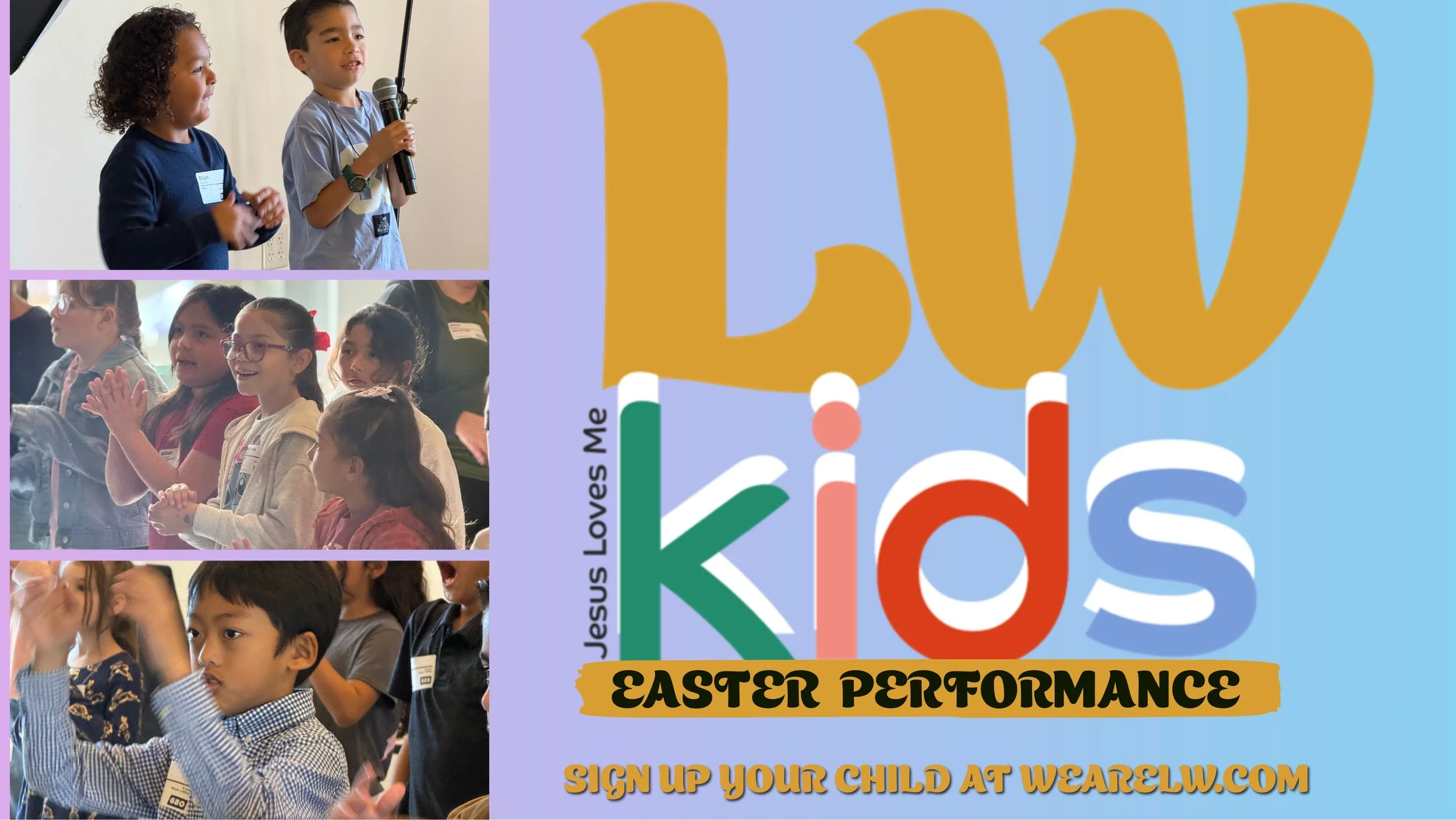LWkids Easter Performance sign up