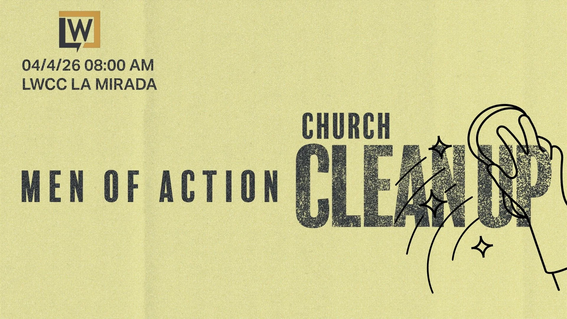 Men Of Action Church Clean up 