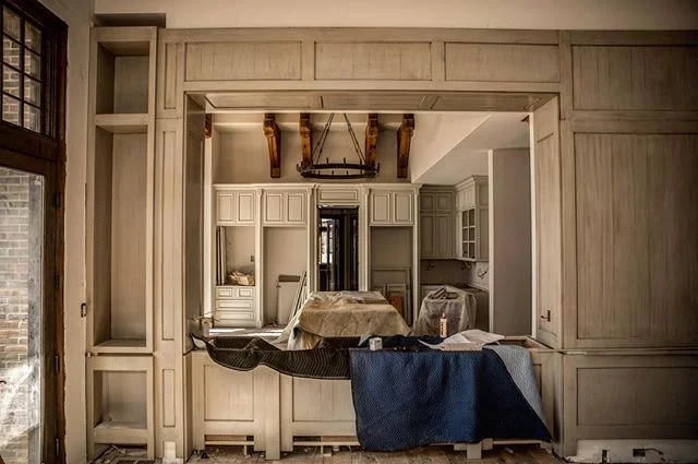 First wall of 3 is 89% complete.
(Kitchen cabinets were not made by us) 
#woodwork #woodworking #live #love #thecraftsmangroup #carpenter #finewoodworking #construction #architecture #passion #beautiful #alabama #detailed #hardwork #interiordesign #w