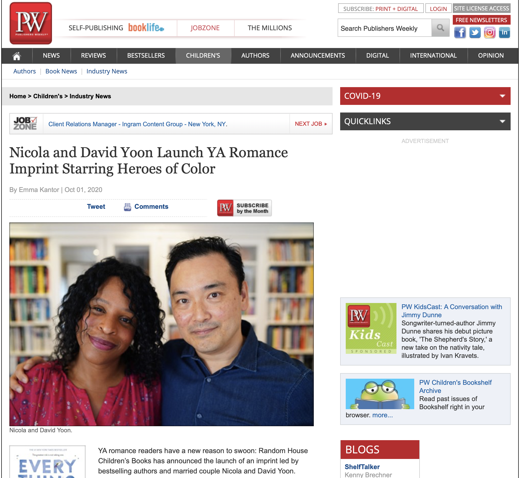 Nicola and I launched a publishing imprint!