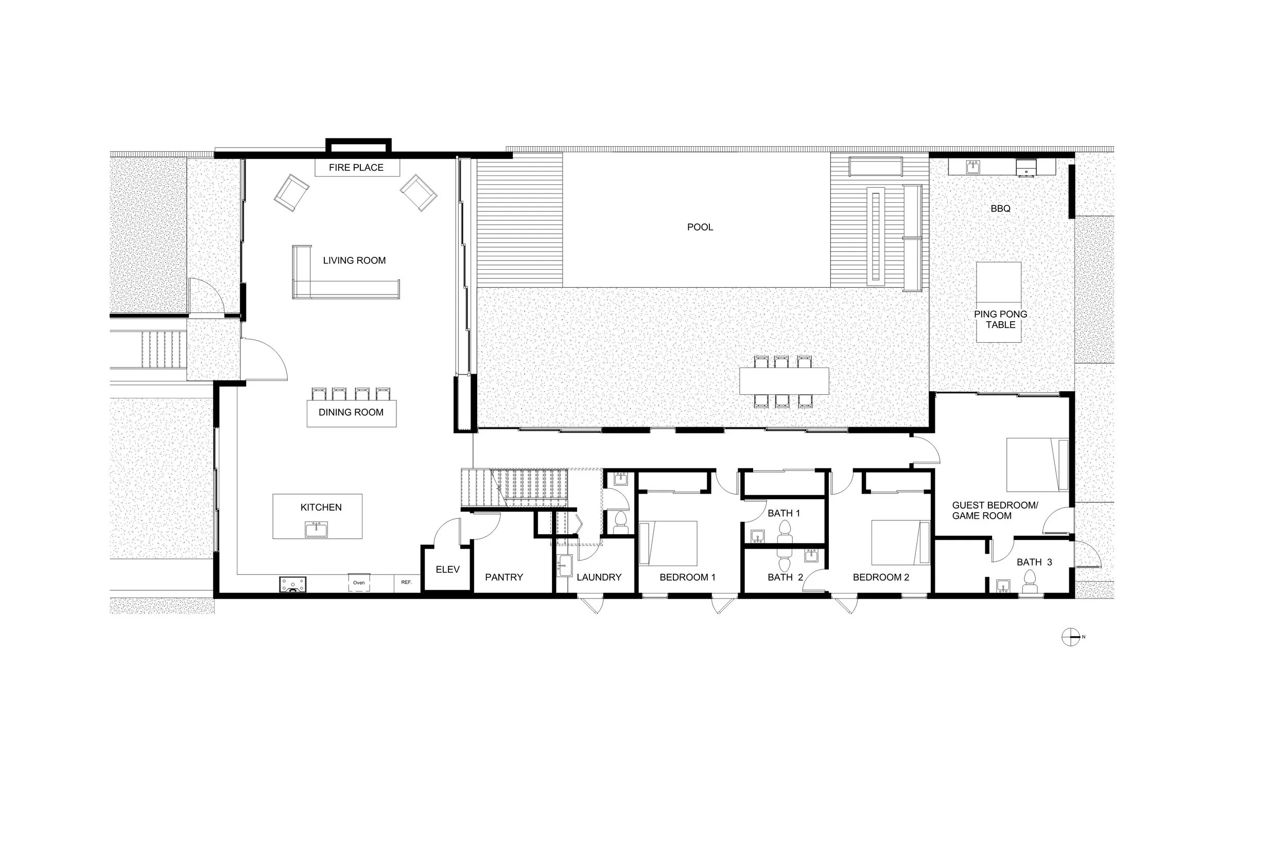 Ground level Floor Plan