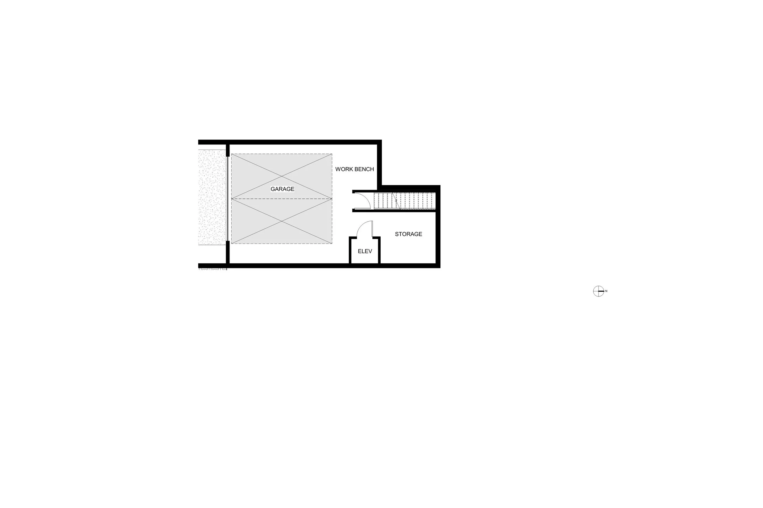 Garage Level Floor Plan
