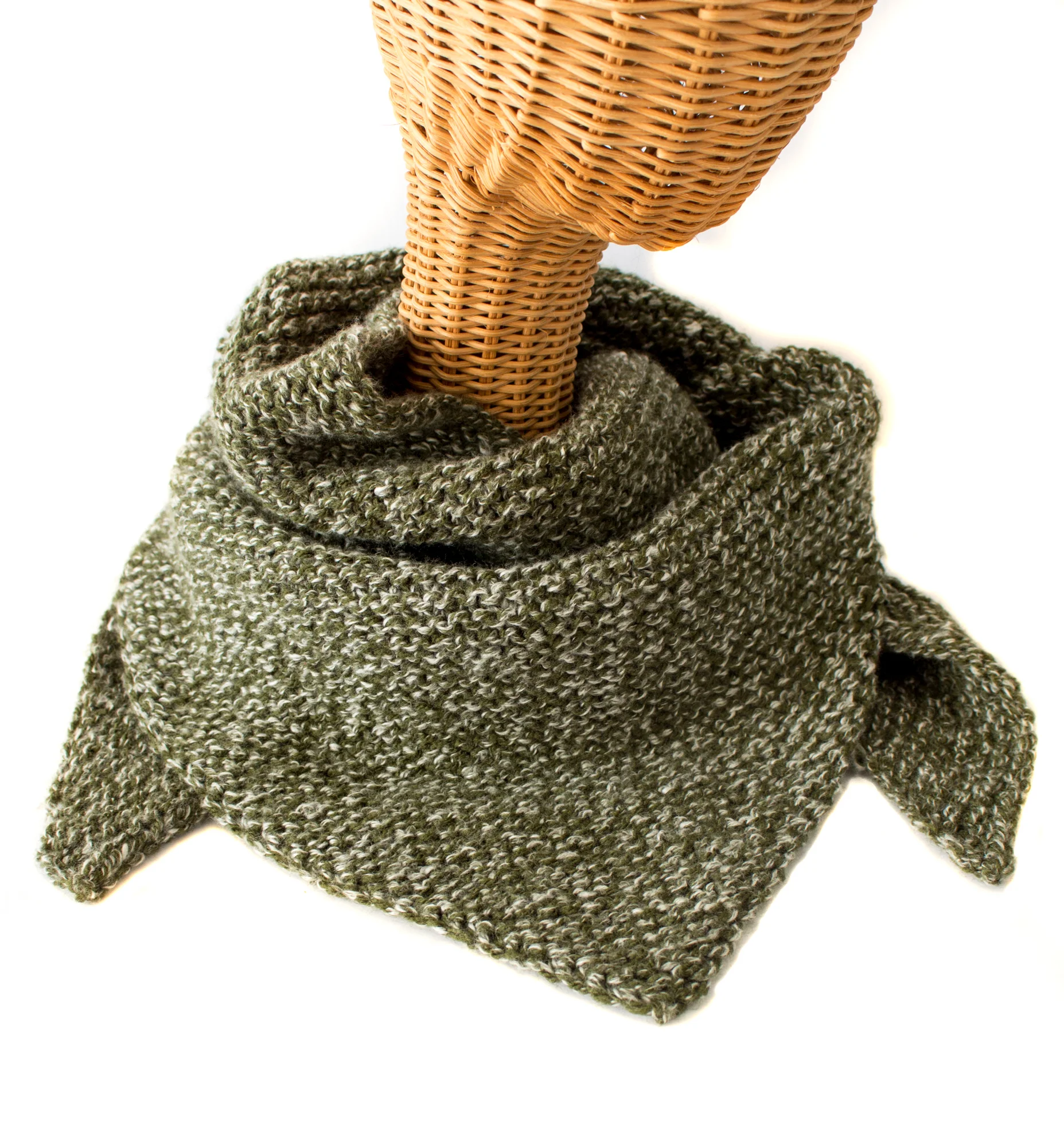 The Tosha Triangle Scarf - Green.jpg