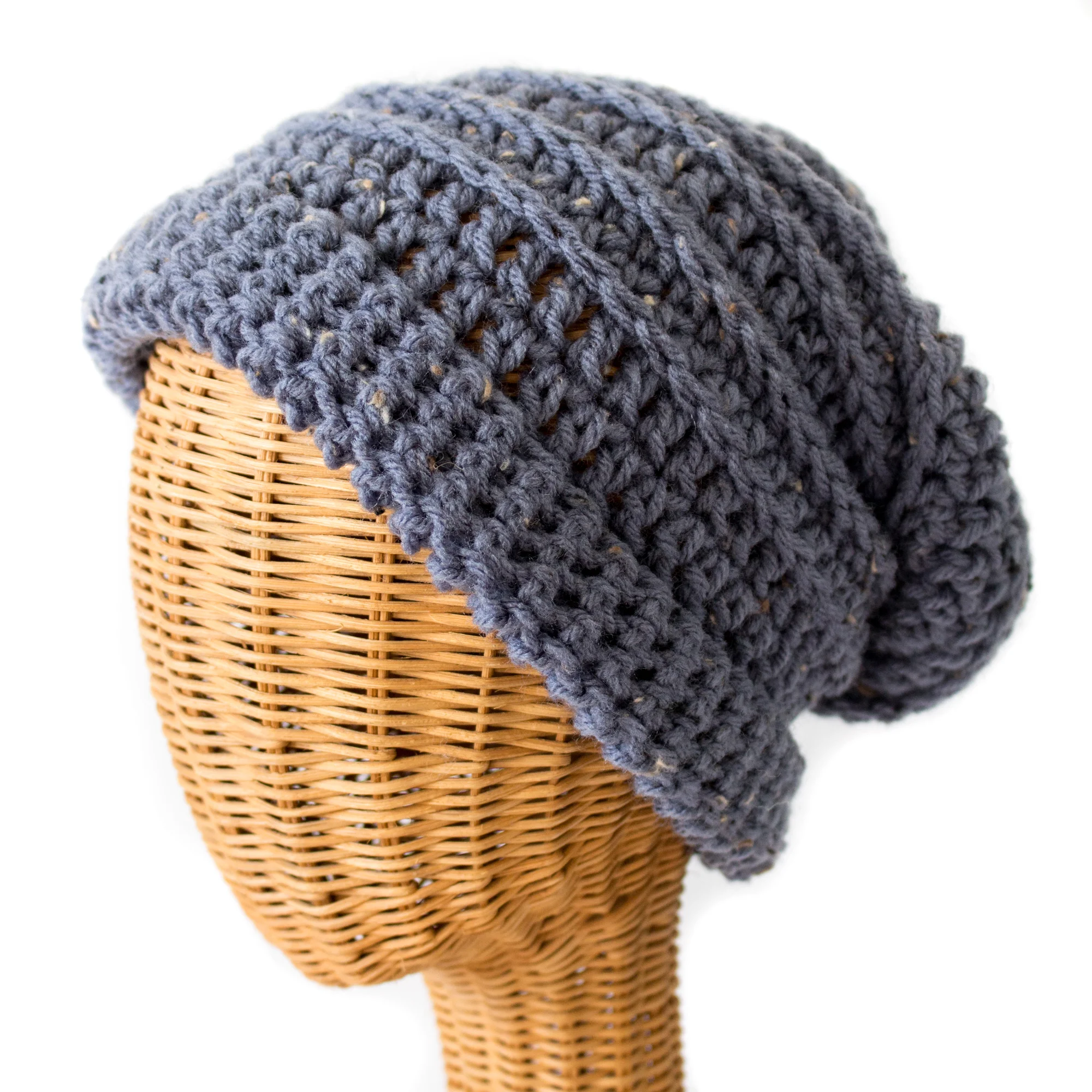 The Sydney Slouch Hat Left view - Denim.jpg