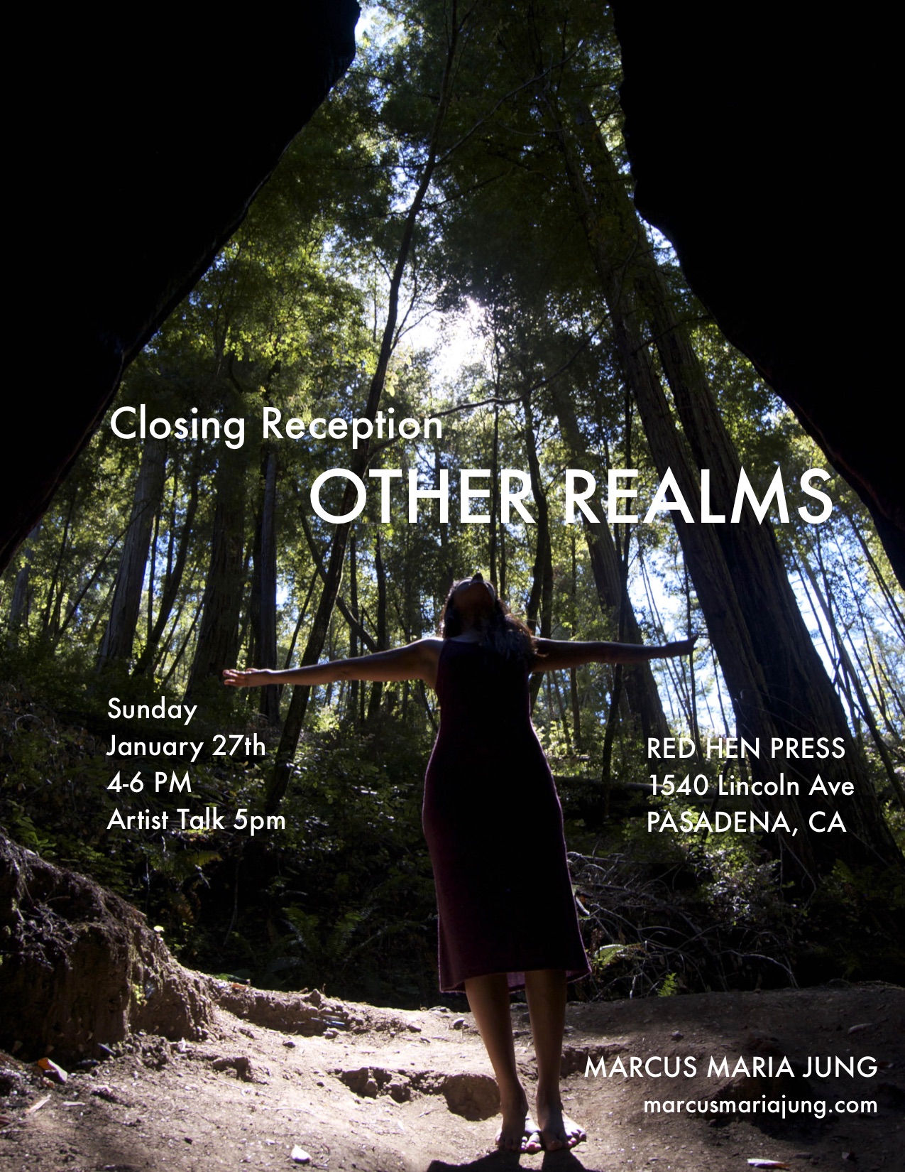 CLOSING RECEPTION OTHER REALMS RED HEN PRESS, PASADENA, CA SUNDAY, JANUARY 27th, 2019, 4-6 PM, ARTIST TALK 5 PM