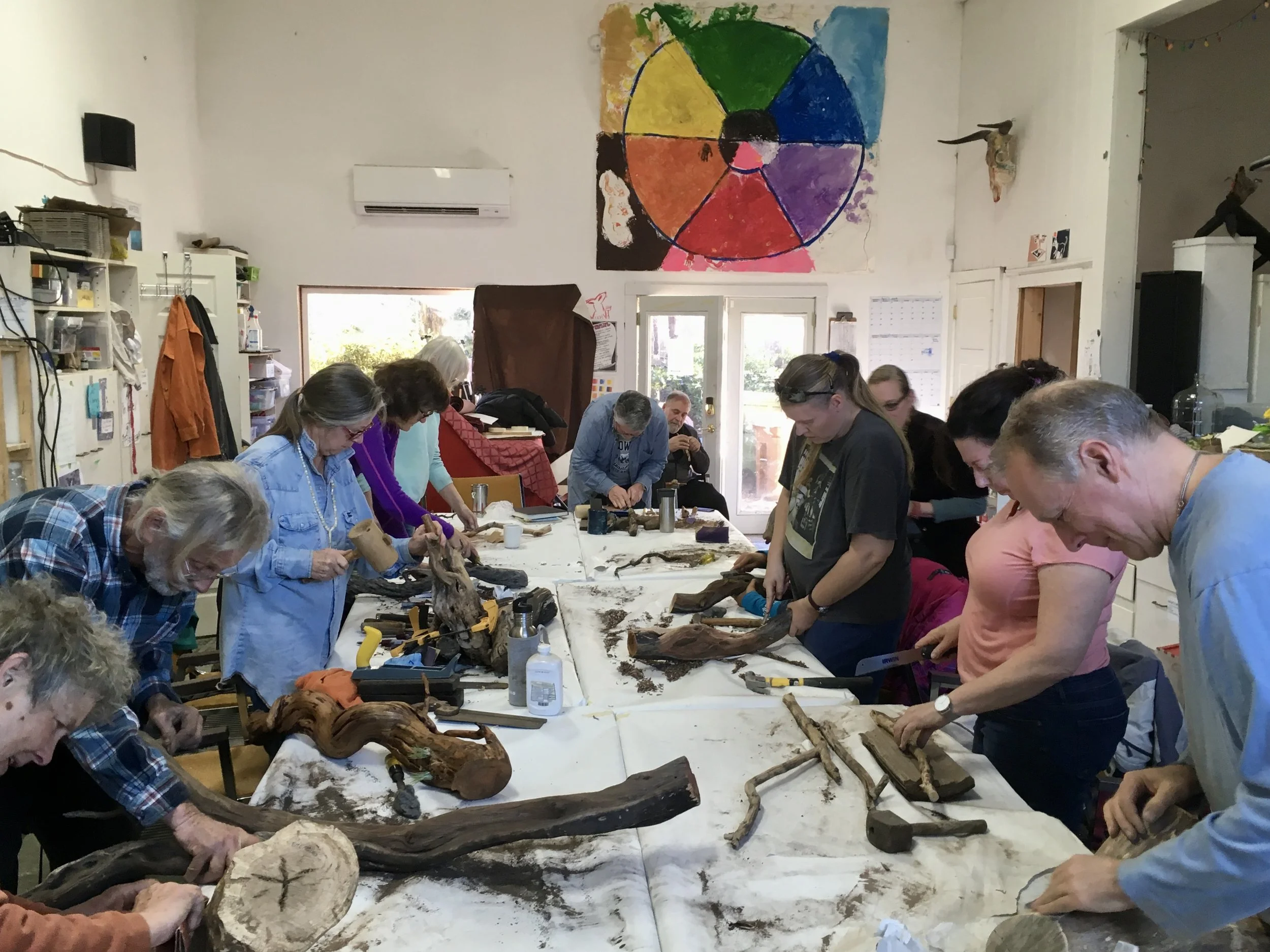 NATURAL WOOD SCULPTURE ART CLASS