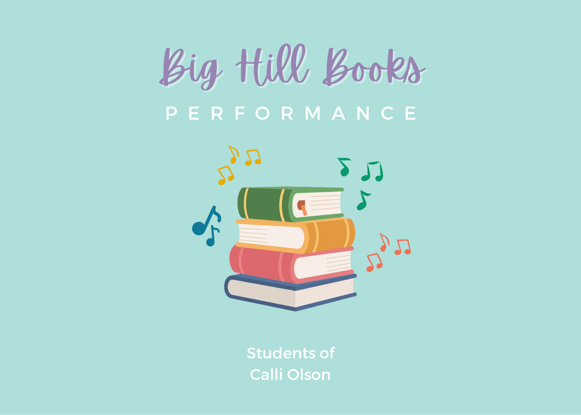 Big Hill Books Recital