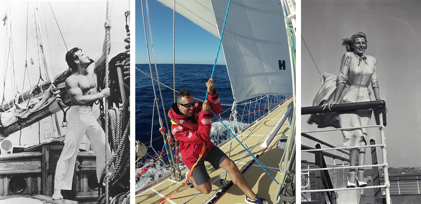 Different styles of ocean transport evolved from material capabilities - and result in different experiences. (photo credit: Clipper Round the World Race; Cunard)