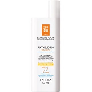 A very light and fragrance free mineral sunblock that is appropriate for oily skin types. A lot of my clients that don't like heavier mineral sunblocks, really enjoy this coverage. It's extremely light. Doesn't contain the most antioxidants but it is sufficient sun protection safe for acne prone skin types. 