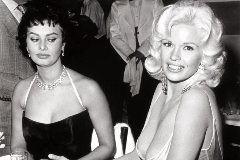 Sophia Loren and Jayne Mansfield having a moment.