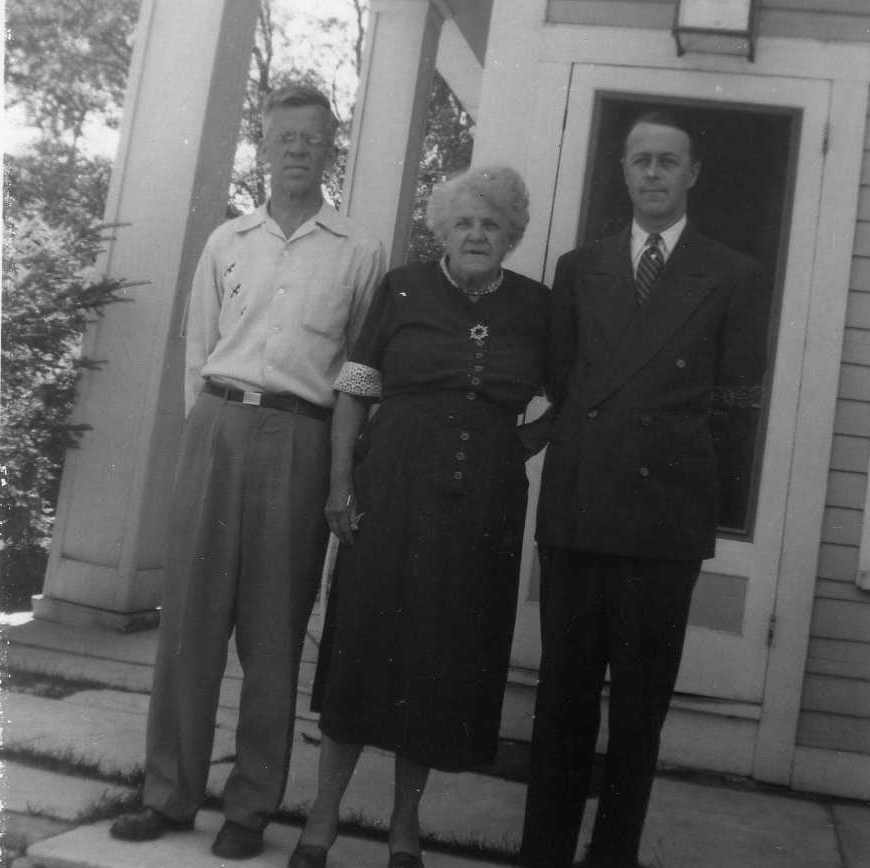 Walter with mother and brother 1953.jpg