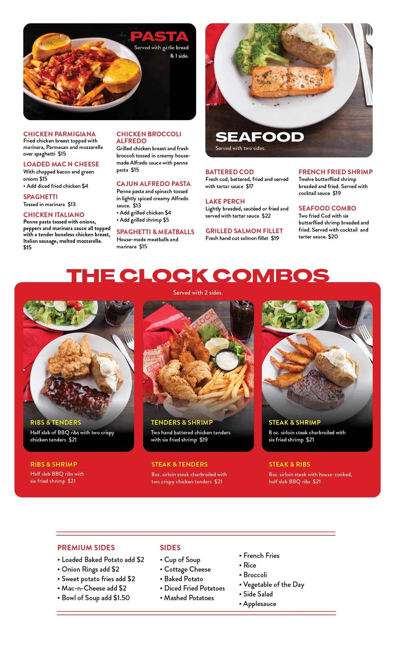 Breakfast, Lunch & Dinner Menu — Round the Clock Restaurant