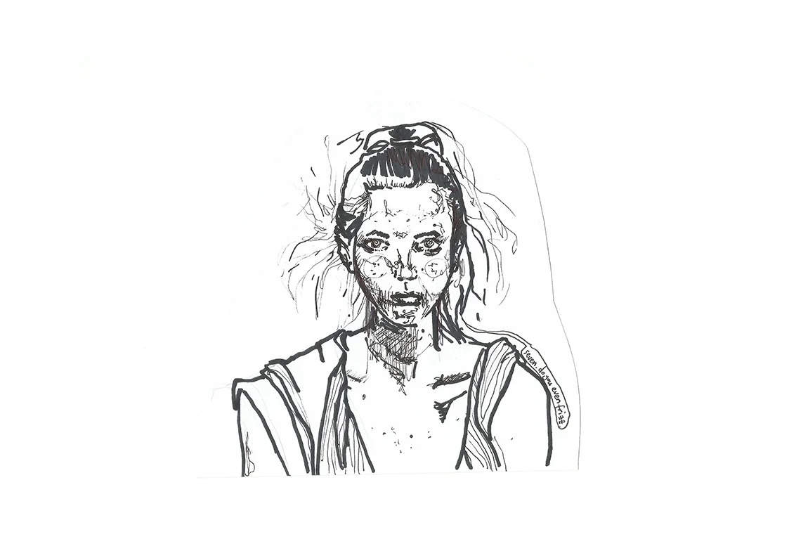 pen on paper