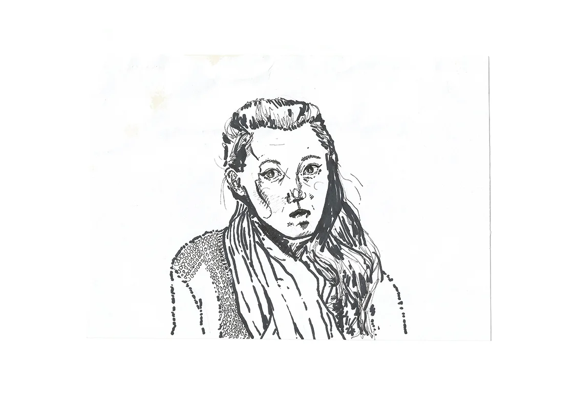 pen on paper