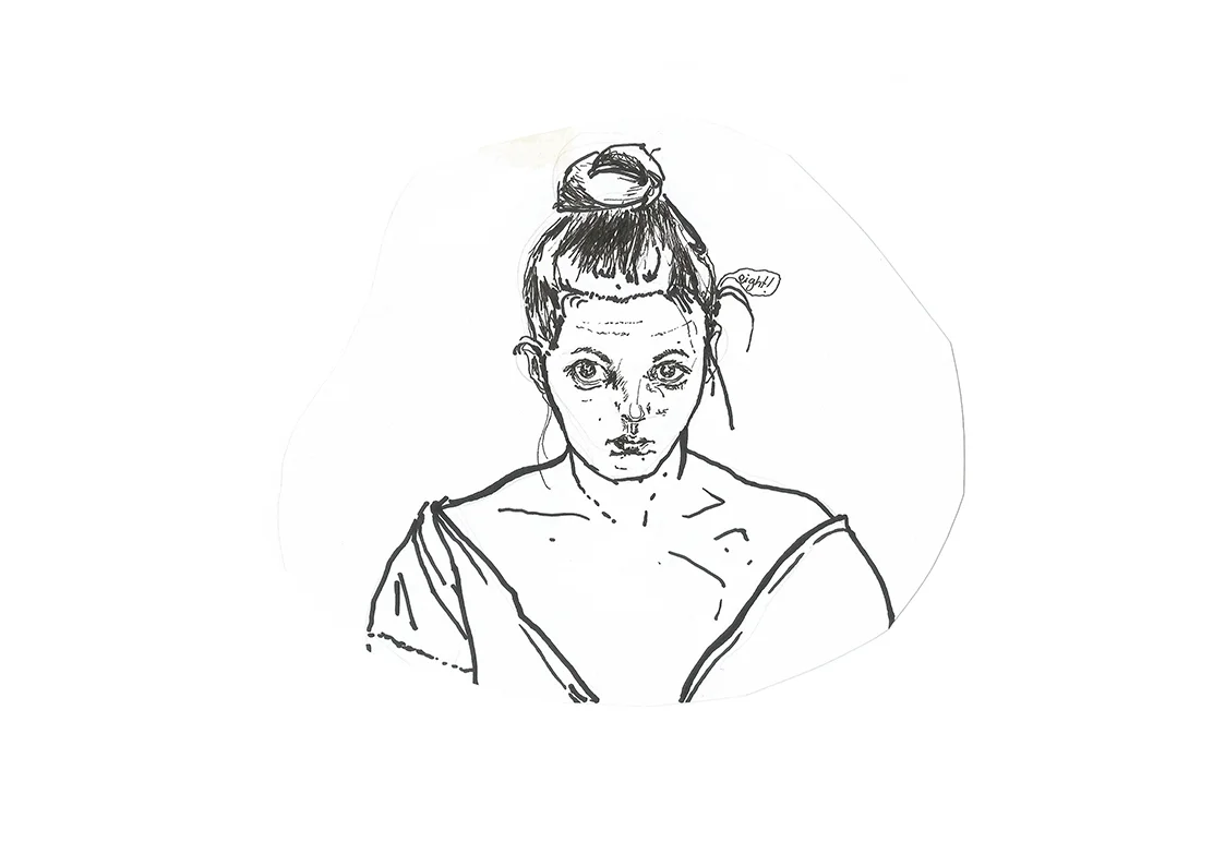 pen on paper