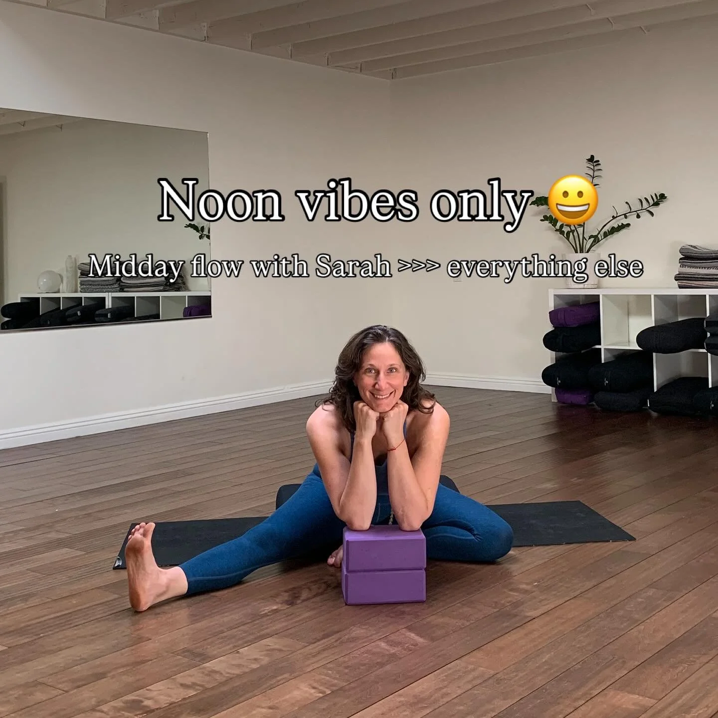 Who doesn&rsquo;t love a nooner?? The perfect pause to move, breathe and reset. 

Give your mind a lunch break too. Sarah&rsquo;s All Levels Vinyasa is your midday dose of calm and clarity. Join her every Wednesday at 12 PM! 💫  @sarahehelt