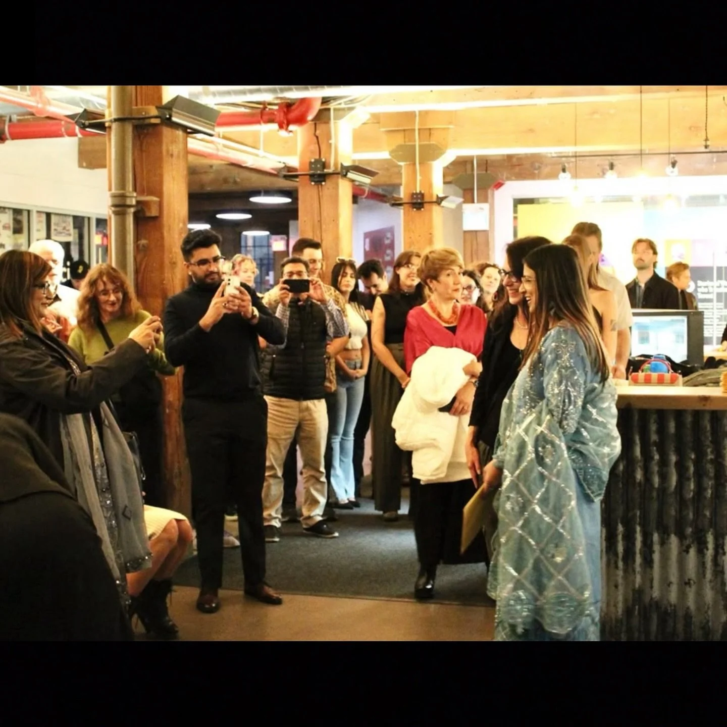 My heart is full ❤️ So grateful that my family came to celebrate with me when I received a @craftontario award: Gladstone House Award for my textile glitch art. Thank you @gladstonehouseto and @craftontario for making craftspeople&rsquo;s dreams come