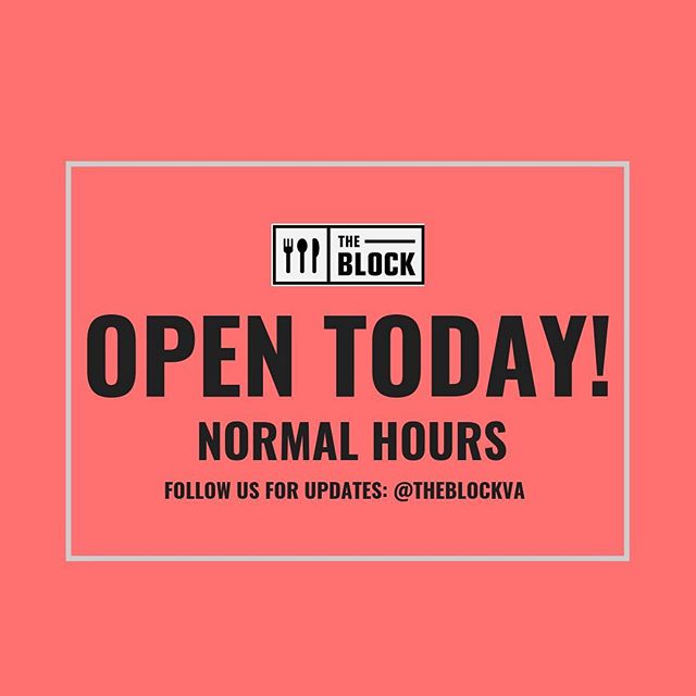 A little snow won&rsquo;t stop us! All vendors are OPEN normal hours today!! Drive safely and come spend the day with us 😉😉 #theblockva. #theblock #snocream #snocreamcompany #munch #munchicecream #poke #pokeworks #balo #balokitchen #thairoots #thai
