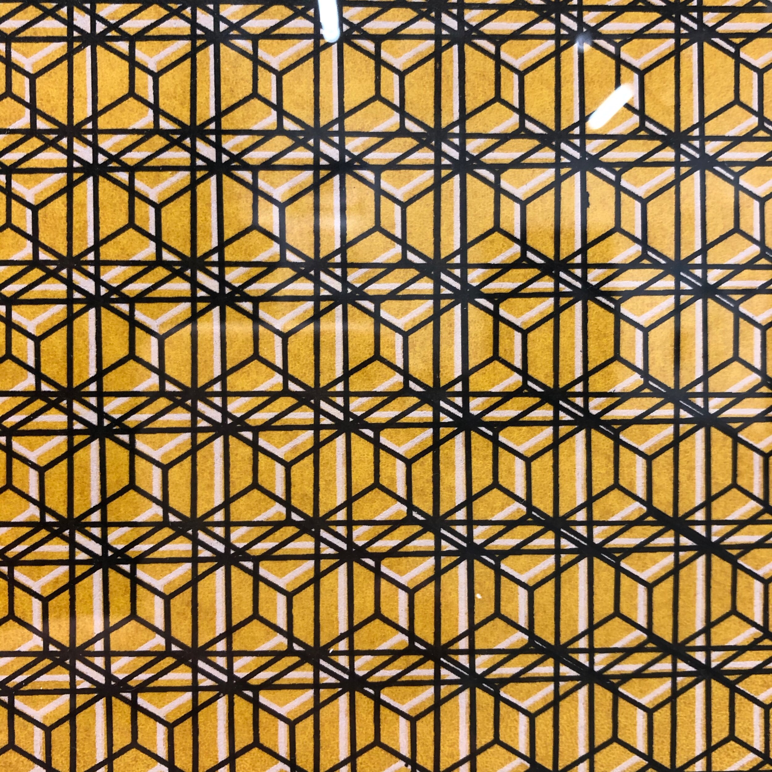 Geometric screen print by Lily R O'Connell