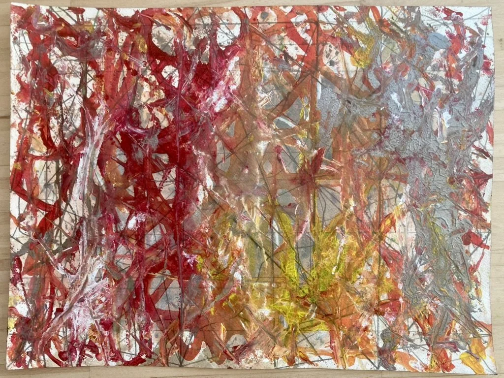  Acrylic, gouache, graphite, ink on paper; 26x36cm 