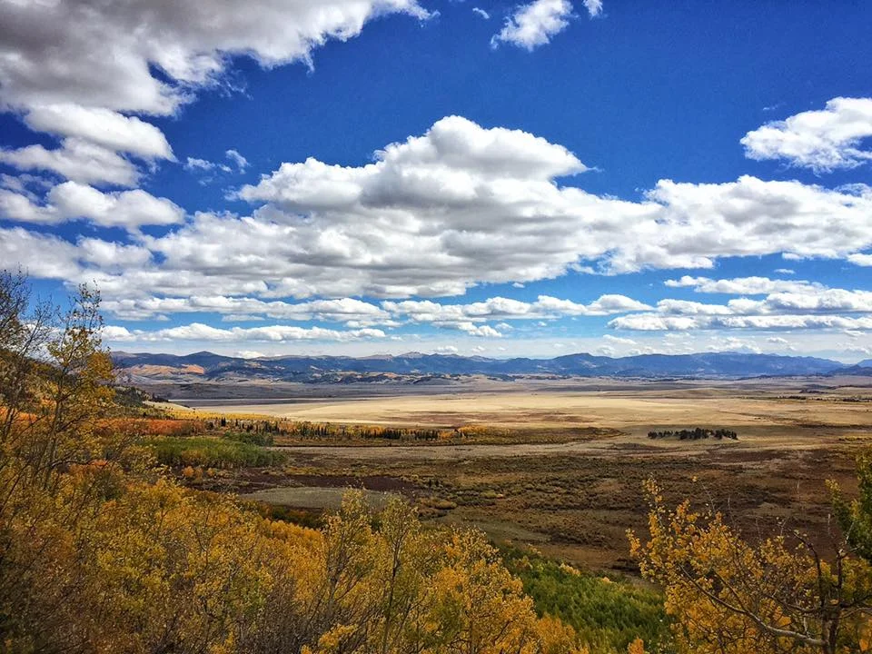 The South Park basin from Boreas Pass in central Colorado