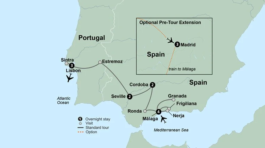 Southern Spain to Coastal Portugal  ~Mar 7 – 19, 2027 