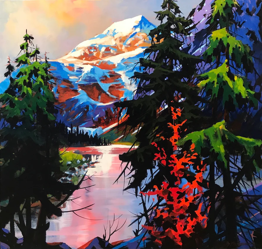 “Cavel Reflections” Size: 36”x36” Original acrylic on canvas