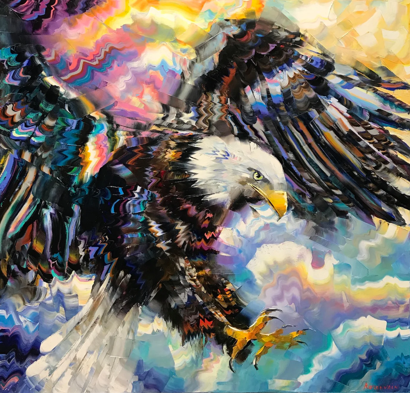 “The Royal” Size: 48” x 48” Original oil painting on canvas