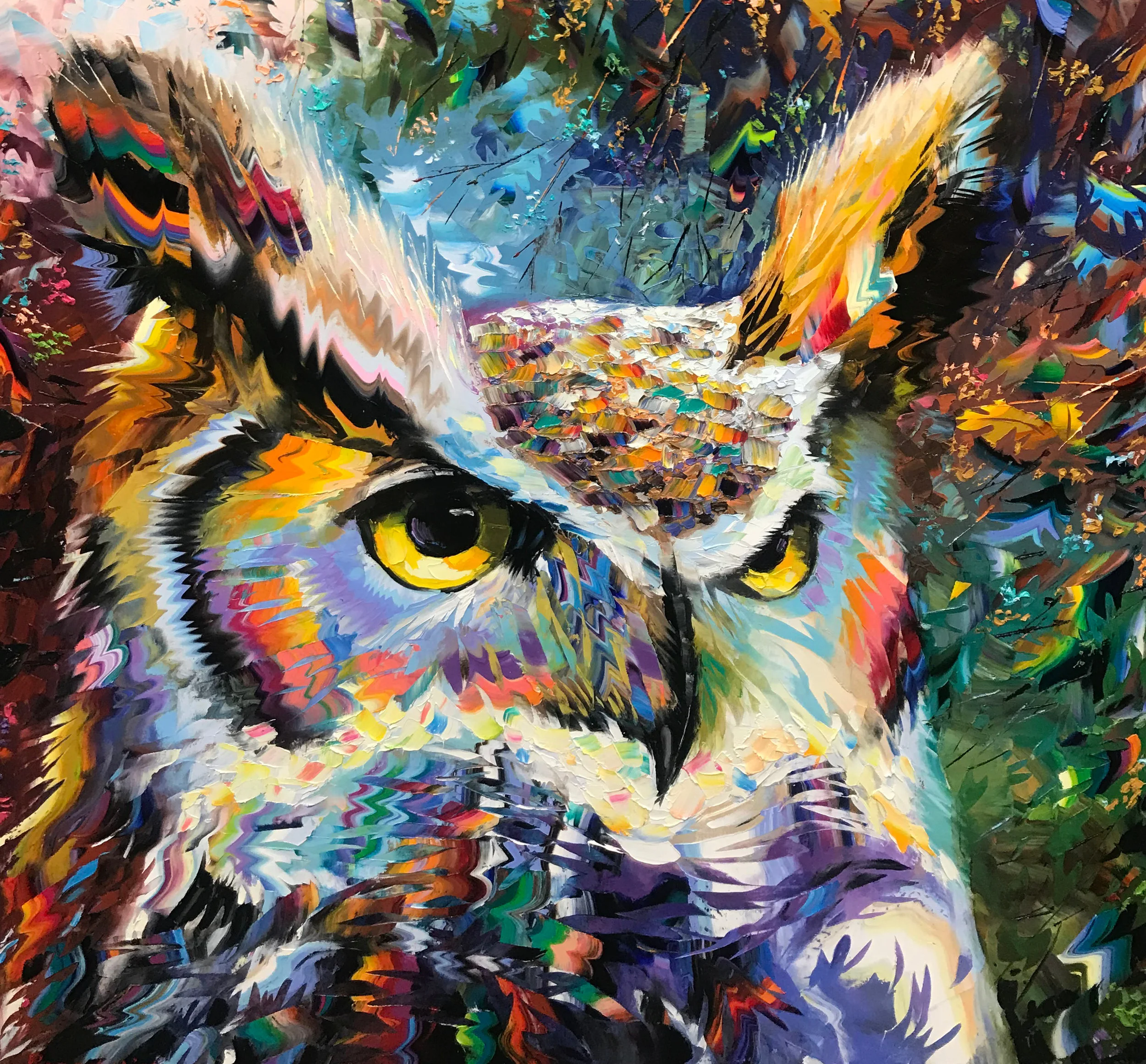 “The Look” Size: 48” x 48” Original oil on canvas