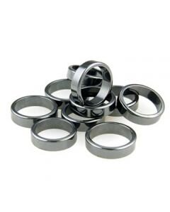 Puffed Hematite Ring (.6cm)