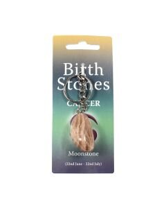 CANCER Birthstone Keyring (Moonstone)